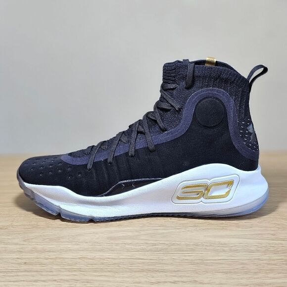Under Armour Curry 4 'More Dimes' Women's Shoes 9.5 1298306-001 Black Gold White - Picture 4 of 15